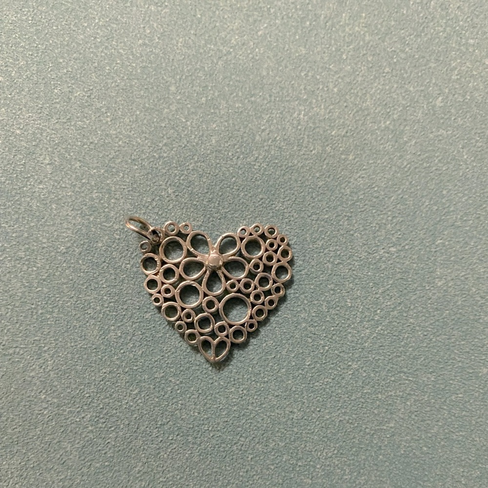 Unique heart pendant Stirling Silver